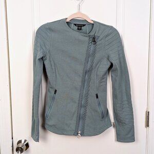 Athleta | Sage Green Moto Zip Jacket Size Extra Extra Small